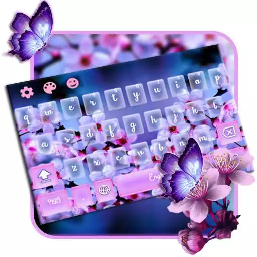 Free play online purple Sakura blossom Keyboard APK Free play online purple Sakura blossom Keyboard APK