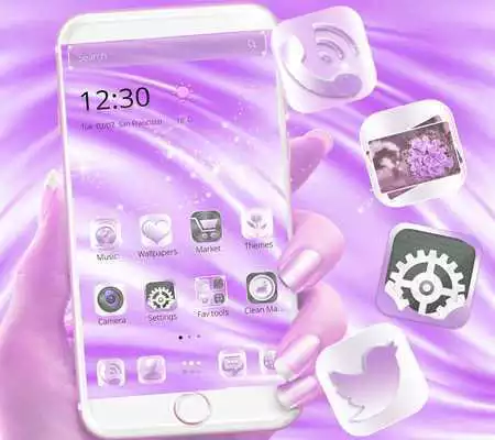 Play Purple Silk Elegant Girl Theme