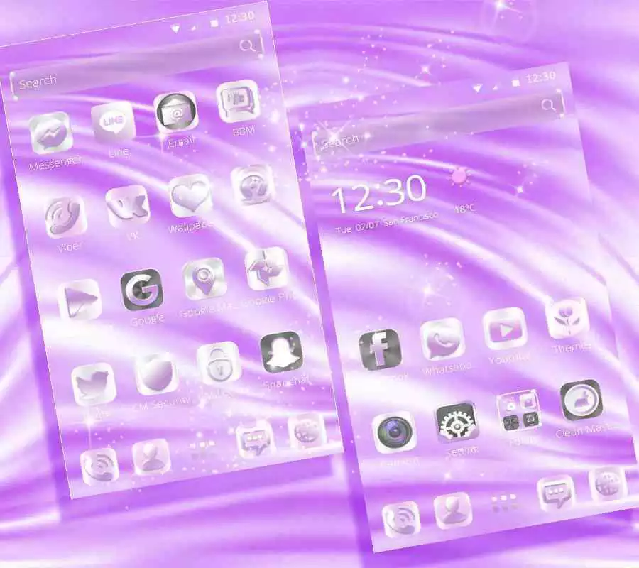 Play Purple Silk Elegant Girl Theme