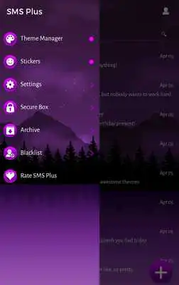 Play Purple SMS Theme