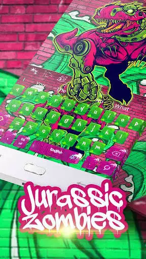 Play APK Purple Streetart T-rex Skull Graffiti Keyboard  and enjoy Purple Streetart T-rex Skull Graffiti Keyboard using ApkOnlin