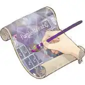 Free play online Purple threads Keyboard Skin APK