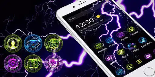 Play Purple Thunder Tech Theme as an online game Purple Thunder Tech Theme with UptoPlay
