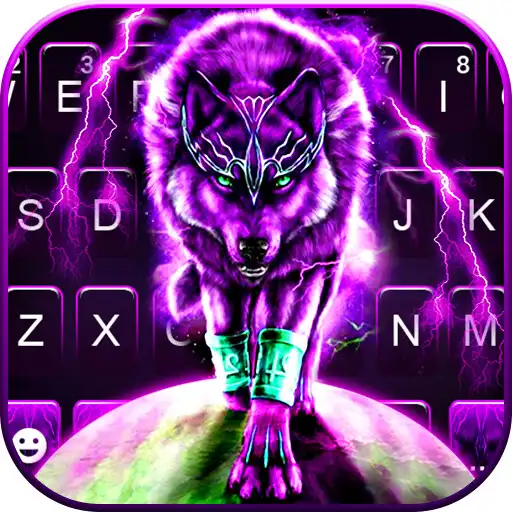 Play Purple Thunder Wolf Keyboard Background APK