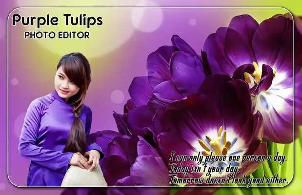 Play Purple Tulips Photo Editor
