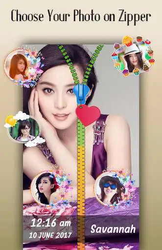 Play Purple Zipper Lock Screen as an online game Purple Zipper Lock Screen with UptoPlay