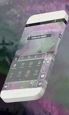 Play Purplish rain Keypad Skin