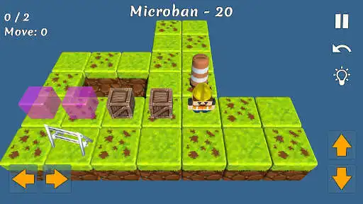 Play Push Box Microban Free - 3D Puzzle Game as an online game Push Box Microban Free - 3D Puzzle Game with UptoPlay