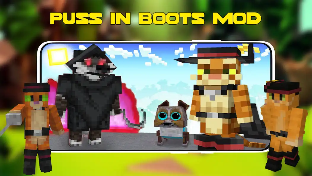 Play Puss In Boots Mod For MCPE as an online game Puss In Boots Mod For MCPE with UptoPlay