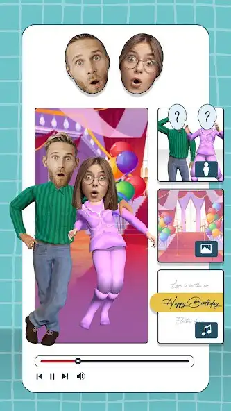 Play Put your Face - photo dance as an online game Put your Face - photo dance with UptoPlay