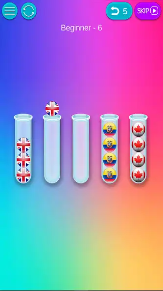 Play Puzz Challenge: Flags Sorting! as an online game Puzz Challenge: Flags Sorting! with UptoPlay