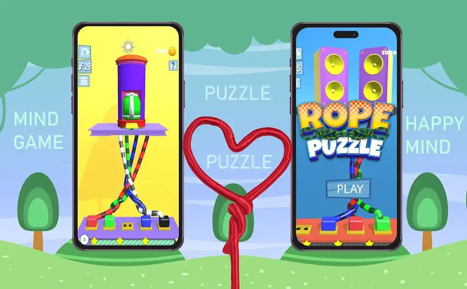 Play Puzzle Game - Rope Puzzle as an online game Puzzle Game - Rope Puzzle with UptoPlay