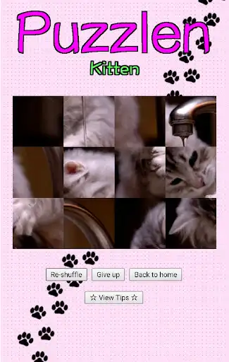 Play Puzzlen : Kitten as an online game Puzzlen : Kitten with UptoPlay