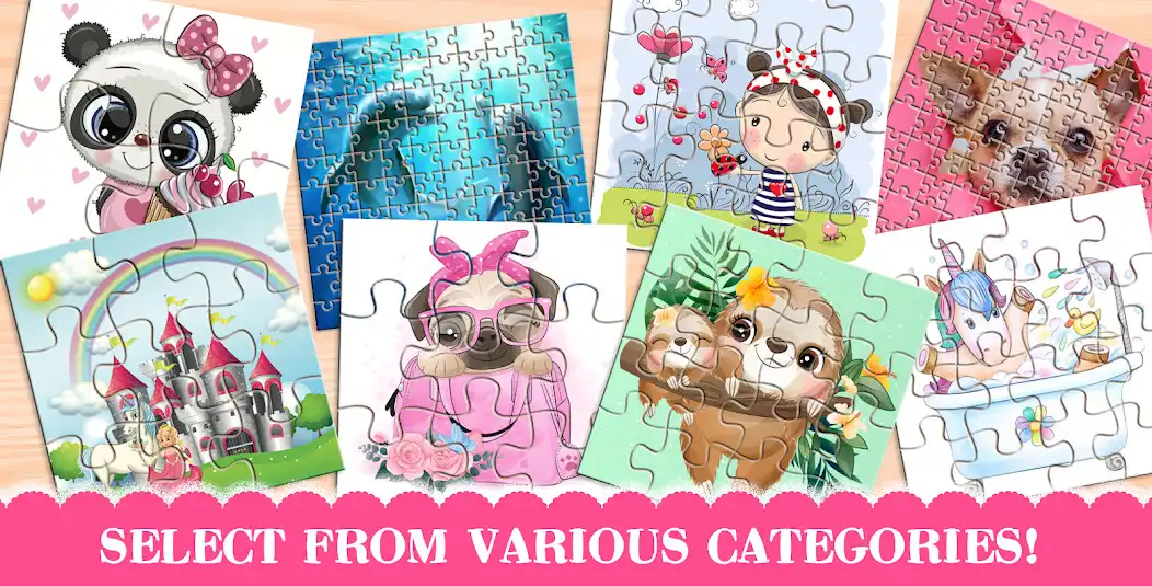 Play Puzzles for Girls as an online game Puzzles for Girls with UptoPlay