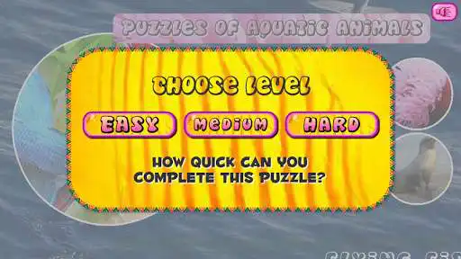 Play Puzzles of Aquatic Animals as an online game Puzzles of Aquatic Animals with UptoPlay