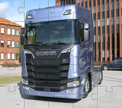 Play Puzzles Scania P Series Tipper as an online game Puzzles Scania P Series Tipper with UptoPlay
