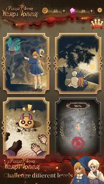 Play Puzzle Story:Wizards Adventure as an online game Puzzle Story:Wizards Adventure with UptoPlay