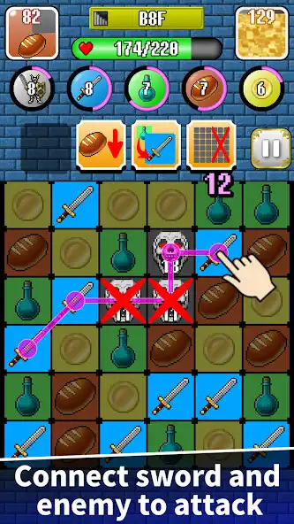 Play PuzzleSword Dungeon RPG PZL  and enjoy PuzzleSword Dungeon RPG PZL with UptoPlay