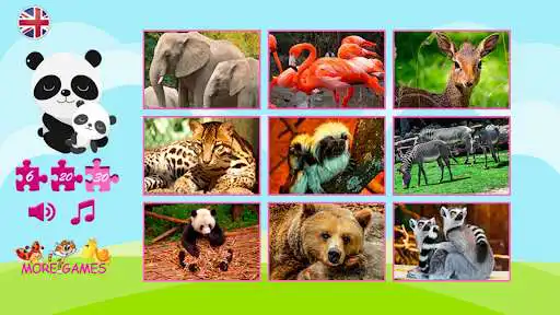 Play Puzzles zoo as an online game Puzzles zoo with UptoPlay