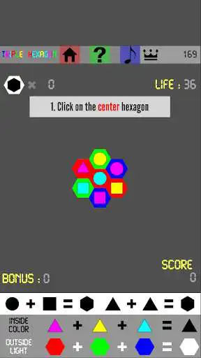 Play Puzzle Triple Hexagon  and enjoy Puzzle Triple Hexagon with UptoPlay