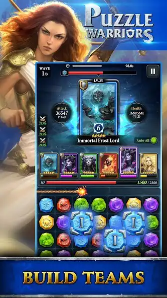 Play Puzzle Warriors as an online game Puzzle Warriors with UptoPlay