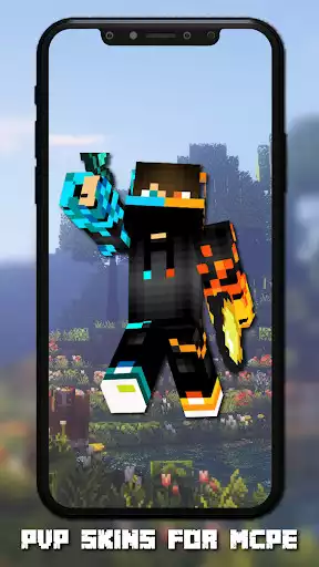 Play PvP Skins for Minecraft PE as an online game PvP Skins for Minecraft PE with UptoPlay