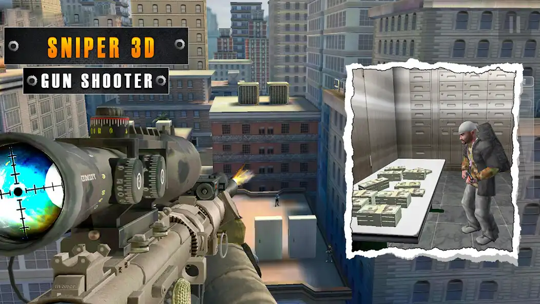 Play PVP Sniper Shooter : Hitman 3D as an online game PVP Sniper Shooter : Hitman 3D with UptoPlay