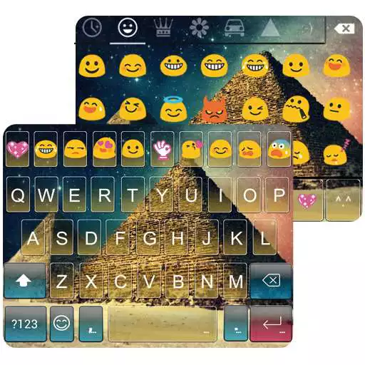 Run free android online Pyramid Emoji Keyboard Theme APK