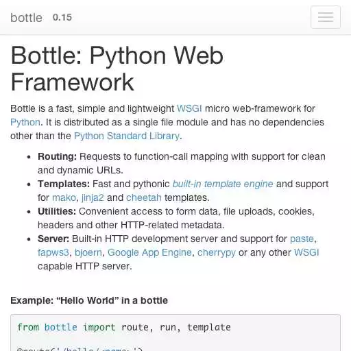 Play python bottle doc as an online game python bottle doc with UptoPlay