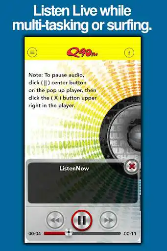 Play APK Q90FM Radio  and enjoy Q90FM Radio with UptoPlay com.app.p5170JH