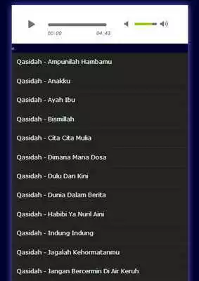 Play Qasidah MP3 Lengkap