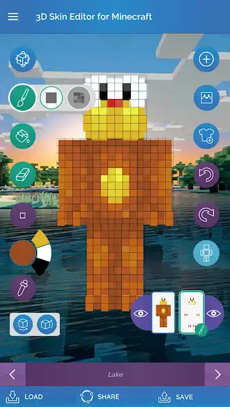 Play QB9s 3D Skin Editor for Minec as an online game QB9s 3D Skin Editor for Minec with UptoPlay