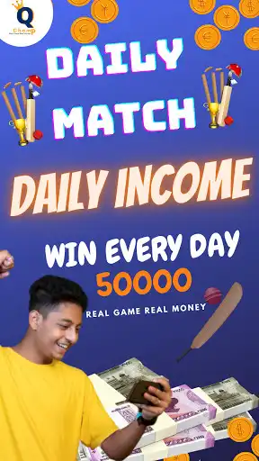Play Q-Champ: Play Live Cricket Match Prediction & Win as an online game Q-Champ: Play Live Cricket Match Prediction & Win with UptoPlay