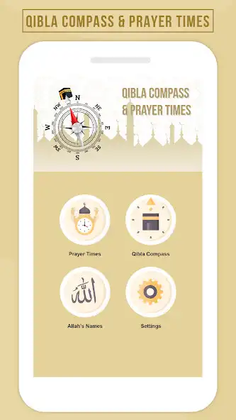 Play Qibla Compass  Prayer Timings  and enjoy Qibla Compass  Prayer Timings with UptoPlay