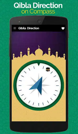 Play Qibla Direction Finder Compass  and enjoy Qibla Direction Finder Compass with UptoPlay