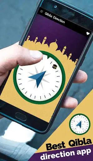 Play Qibla Direction Finder Compass as an online game Qibla Direction Finder Compass with UptoPlay