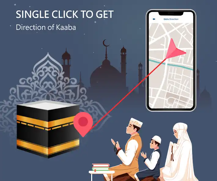 Play Qiblah Compass: Prayer Timings as an online game Qiblah Compass: Prayer Timings with UptoPlay