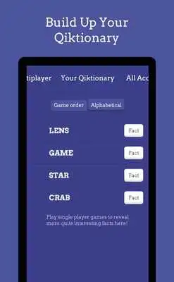 Play Qiktionary Play Qiktionary
