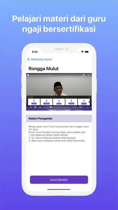 Play Qiroah -  Latihan Baca Al Quran as an online game Qiroah -  Latihan Baca Al Quran with UptoPlay