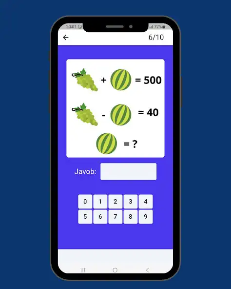 Play Qiziqarli matematika - oyin  and enjoy Qiziqarli matematika - oyin with UptoPlay