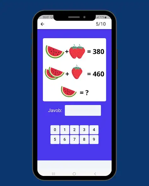 Play Qiziqarli matematika - oyin as an online game Qiziqarli matematika - oyin with UptoPlay