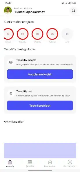 Play Qiziqarli psixologiya Testlar  and enjoy Qiziqarli psixologiya Testlar with UptoPlay