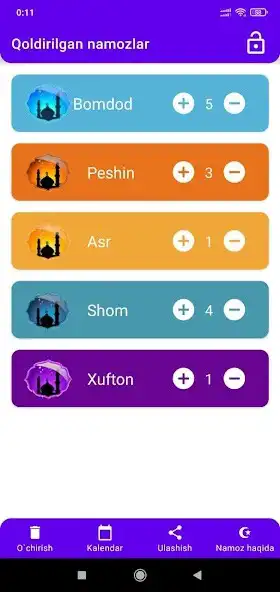 Play Qoldirilgan Namozlar  and enjoy Qoldirilgan Namozlar with UptoPlay