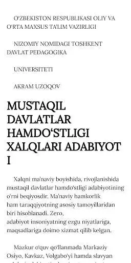 Play Qozogiston Xalqlari Adabiyoti as an online game Qozogiston Xalqlari Adabiyoti with UptoPlay