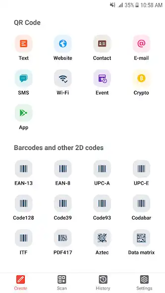 QR code / barcode scanner generator (QrApp) online game with UptoPlay