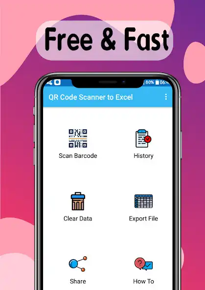 Play QR Code Scanner to Excel  and enjoy QR Code Scanner to Excel with UptoPlay