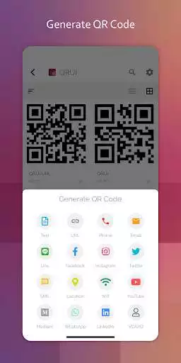 Play QRUI: QR Code Reader, Generator & Design as an online game QRUI: QR Code Reader, Generator & Design with UptoPlay