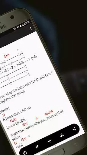 Play QTABs - Songs Guitar Tabs, Lyrics and Chords as an online game QTABs - Songs Guitar Tabs, Lyrics and Chords with UptoPlay