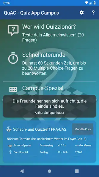 Play QuAC - Quiz App Campus  and enjoy QuAC - Quiz App Campus with UptoPlay