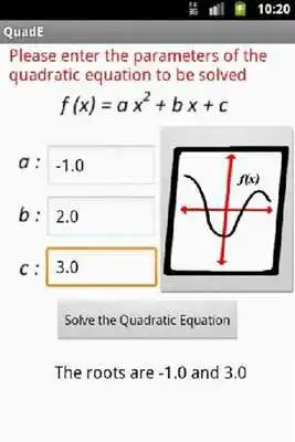 Play Quadratic Equation Solve/Graph